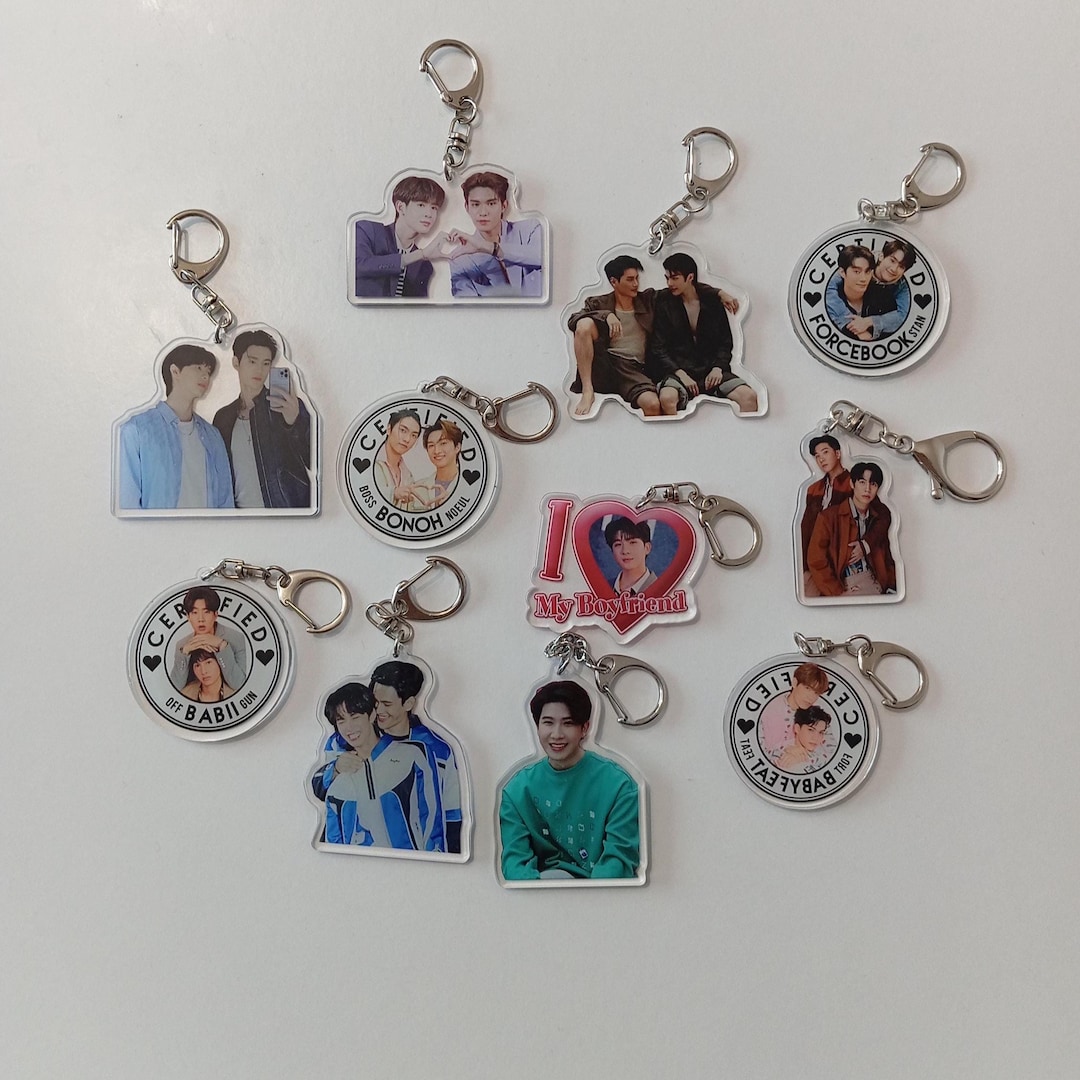 Thai BL Epoxy Keychain | GMMTV | Khaofirst | Pitbabe | Offgun