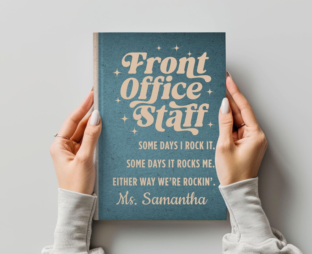Front Office Staff Journal Custom Journal, School Staff Gifts ...