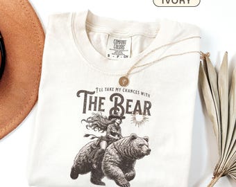 I Choose The Bear Comfort Colors Womens Rights Shirt F*ck the Patriarchy Feminism T-shirt Eat the Rich Feminine Rage Meme Cottagecore Tee
