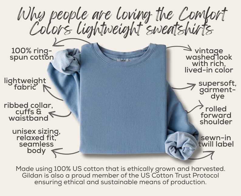 Vintage Country Geese Comfort Colors Sweatshirt Blue 1980s Kitchen Farmhouse Crewneck Silly Goose Lover Tshirt Retro Mama Cottagecore image 10