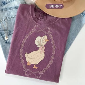 Vintage Goose Comfort Colors Shirt, Mama Goose Tshirt, Cottagecore Duck Shirt, Farmhouse Cozy Tee, Grandmacore Country Gift