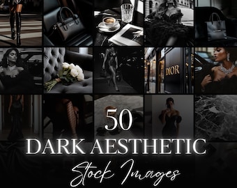 Dark Stock Photos, Instagram Images, Canva Templates (50 AI-Generated Images)