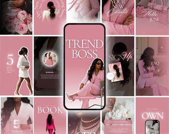 Instagram Story Templates, AI Visuals, Canva Editable (Digital Download)
