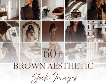 Faceless Brown Stock Photos: Instagram Canva Templates (Digital Download)