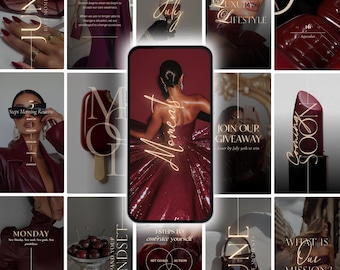Instagram Story Templates, AI Visuals Canva Photos (Digital Download)