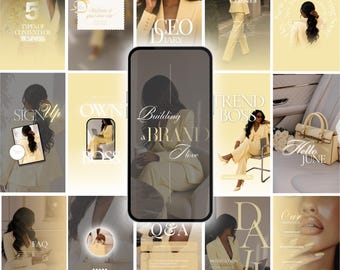 Instagram Story Templates, AI Visuals, Canva Editable (Digital Download)