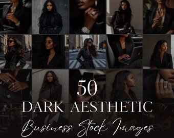 Dark Stock Photos, Melanin Boss Lady Images (Canva PDF