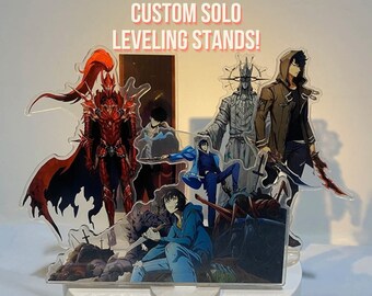 Custom Solo Leveling Acrylic Desktop Stand | All Iconic Characters From The Solo Leveling Anime 16 CM Stands Sung Jinwoo, Cha Hae-In,