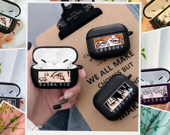 Personalisierte Jujutsu Kaisen AirPods Hülle! Niedliche Hülle für AirPods 1 2 3 und AirPods Pro | Kultige Charaktere wie Satoru Gojo, Itadori Yuji, Sukuna