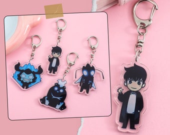 Custom Cute Solo Leveling Keychains! Cute Keychains of Sung Jin-Woo Sung Jinwoo And His Shadows Made of Acrylic