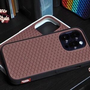 Custom Vans Inspired Case Unique Waffle Sole Rubber Case for iPhone 15, 14, 13, 12, 11, XR, XS, X OLD Skool Inspired iPhone Cases image 2
