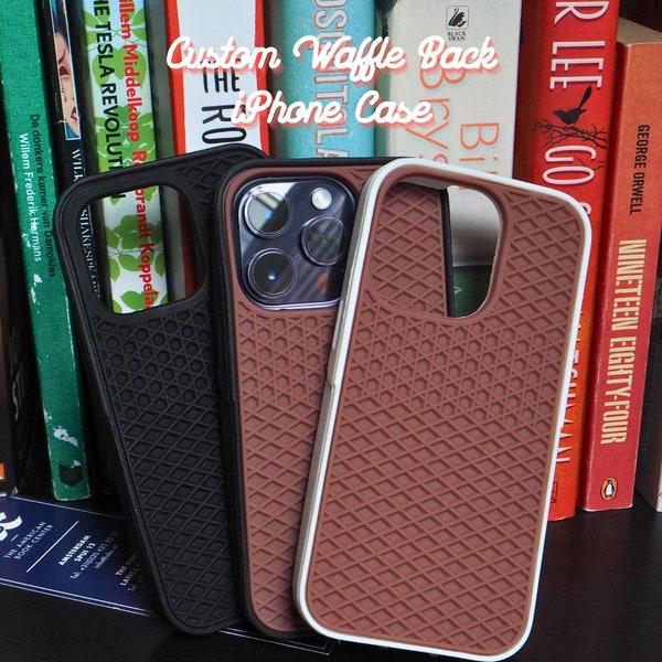Custom Waffle Iron Like Inspired Case - Unique Waffle Sole Rubber Case for iPhone 15, 14, 13, 12, 11, XR, XS, X |  Inspired iPhone Cases!