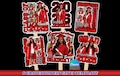 Red Graduation 2026 Fan Canva Editable Template, Graduation Paddle Fan Class of 2026 Designs, Graduate Senior Fan Photos Insert Download