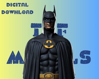 Vintage Btmn Bust Model STL File STL Model 3D Easy Printable File