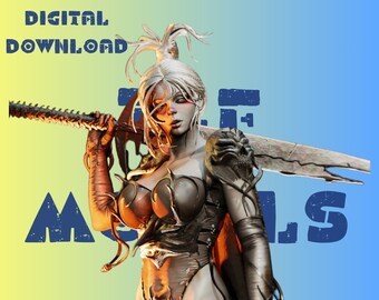 Waior Lady Girl Model STL File STL Model 3D Easy Printable File