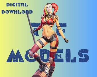 Hrley Qinn Model STL File STL Model 3D Easy Printable File