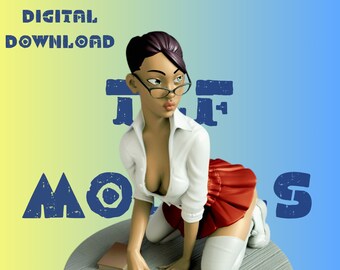 Jill Diorama Model STL File STL Model 3D Easy Printable File