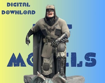 Btmn Super Figurine Statue Model STL File STL Model 3D Easy Printable File