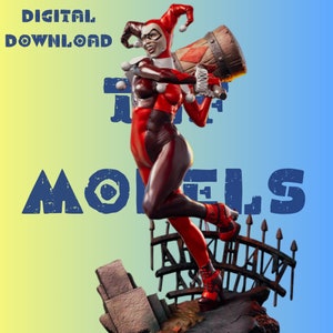 Hrley Qnn Diorama Model STL File STL Model 3D Easy Printable File