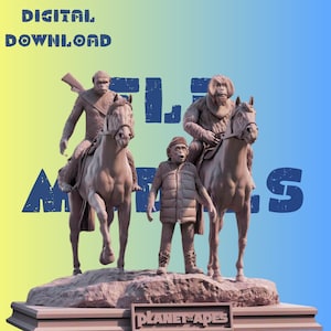 Pflanze von Aps mit Pferdemodell STL-Datei STL-Modell 3D einfach druckbare Datei