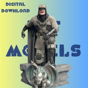 Btmn Super Figurine Statue Model STL File STL Model 3D Easy Printable File