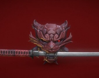 Samurai Mask Model STL File STL Model 3D Printable File