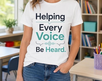 Speech Therapist Png Helping Every Voice Be Heard, SLP Gift Png, Speech Language Pathologist Sublimation Design, Autism Png Digital Download