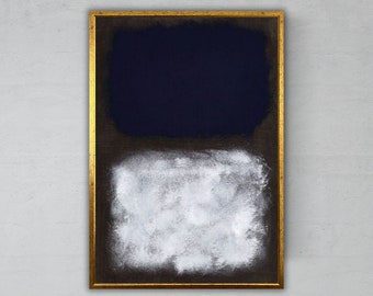 Impression sur toile Mark Rothko, décoration murale art abstrait, prêt à accrocher, peinture minimaliste, emballé dans une galerie