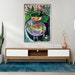 Arte murale tropicale per il bagno, Poster divertente per il bagno, Arte di Matisse, Decorazione dopaminergica massimalista rosa - Italia