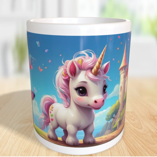 Zauberhaftes Einhorn/Kaffeetasse 330ml/Personalisierbar