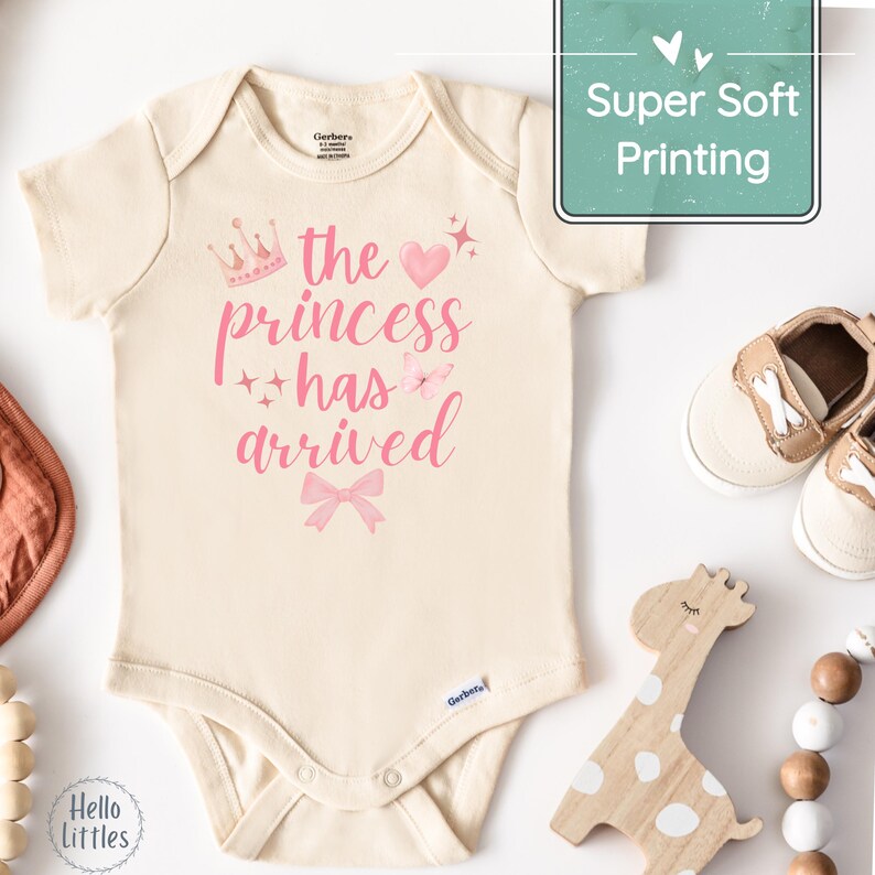 The Princess Has Arrived Baby Onesie®, Cute Baby Girl Bodysuit, Newborn ...