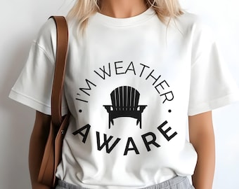 Storm Weather T-Shirt, Comfort Colors, I'm Weather Aware Meteorology Humor, Spring Storm Season, Oklahoma Midwest Weather, Science Nerd Gift
