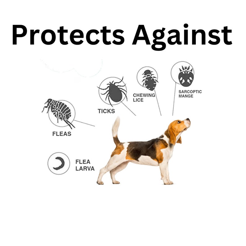 Dog Flea & Tick Collar. Made With All Natural Plant Based Oils, No