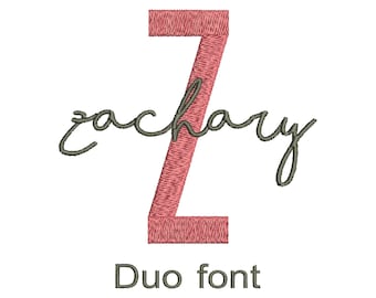 Name Steelshore Duo Embroidery Font,Script Font Satin Stitch Embroidery,Duo Letters Font,Duo Farmhouse font and Script font Alphabet 2 fonts
