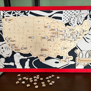 Carte de voyage pour le baseball
