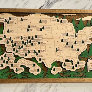 National Park Travel Map