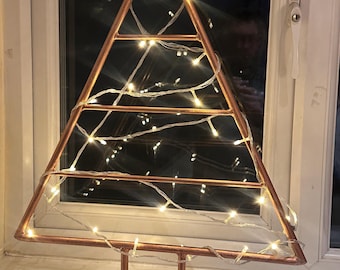 Hand made copper Christmas tree