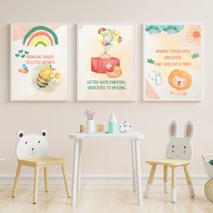 Pädiatrisches Plakat / pädiatrisches Krankenhausplakat / pädiatrisches Untersuchungszimmerplakat / Plakat für Kinderärztin / Kinderärztin / niedliches Wandbild