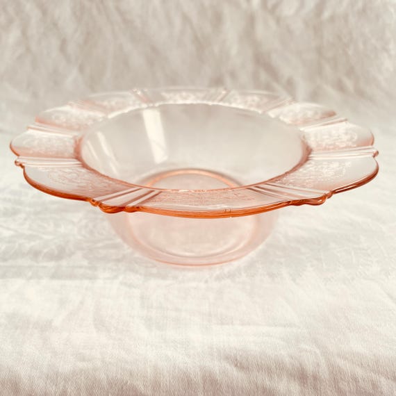 Macbeth-Evans American Sweetheart Pink Depression Glass, Oval Bowl American Sweetheart Pink, Vintage Depression Era Glassware