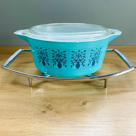 Rare Pyrex Saxony Casserole: 2.5 Qt Vintage USA Bakeware (1967-68)