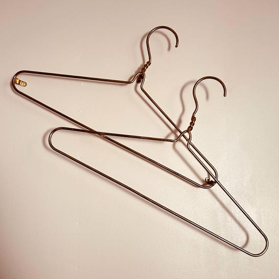 Signed C Jeré Brass Hanger Wall Sculpture 1980, Oversized Pop Art Metal Art