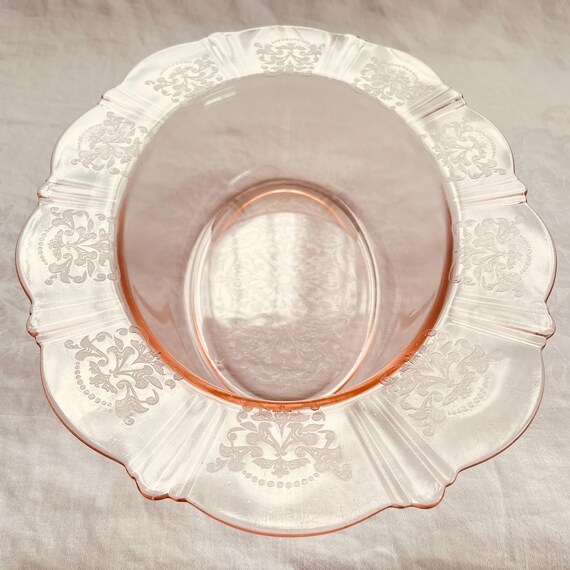 Macbeth-Evans American Sweetheart Pink Depression Glass, Oval Bowl American Sweetheart Pink, Vintage Depression Era Glassware