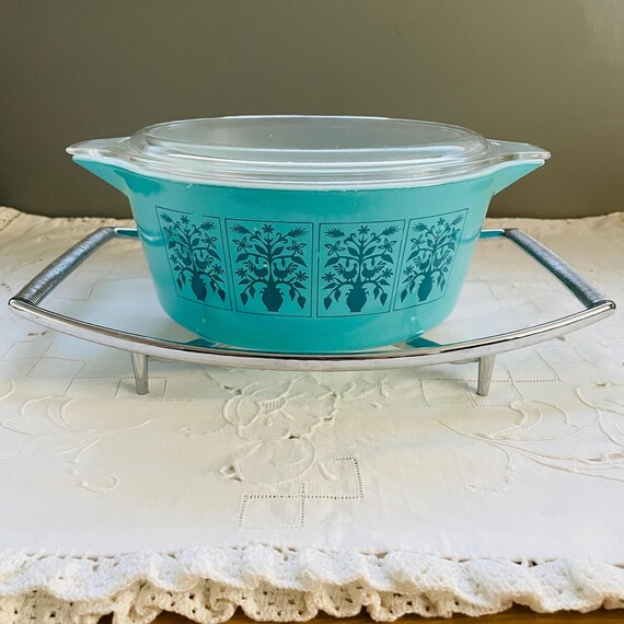 Rare Pyrex Saxony 475-B Casserole Dish - 2.5 Qt Covered Vintage Bakeware 1967-1968 Limited Edition