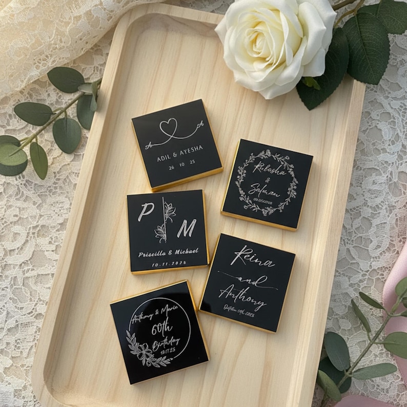 Luxury personalized chocolates for special events and memorable days