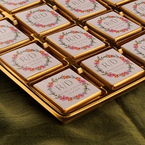50 Pcs Wedding Chocolate, Wedding Chocolate Favors, Customized Chocolate, Wedding Favors, Engagement Chocolate, Custom Chocolate