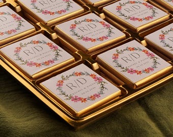 50 Pcs Wedding Chocolate, Wedding Chocolate Favors, Customized Chocolate, Wedding Favors, Engagement Chocolate, Custom Chocolate