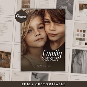Canva Familie Session Guide Vorlage für Fotografen (Digitaler Download)
