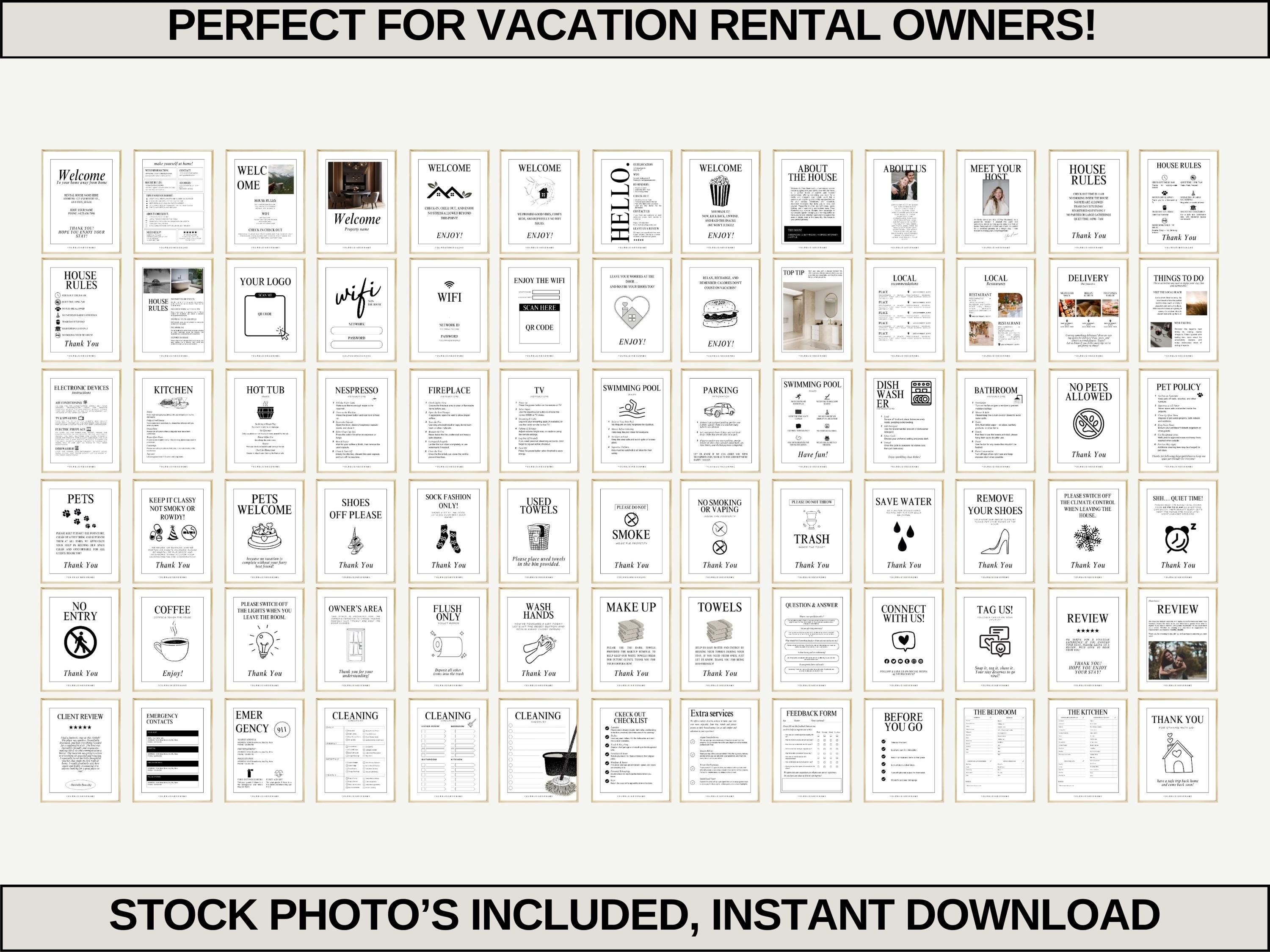 Printable Airbnb Signs for Hosting House Rules Display Printable Rental ...