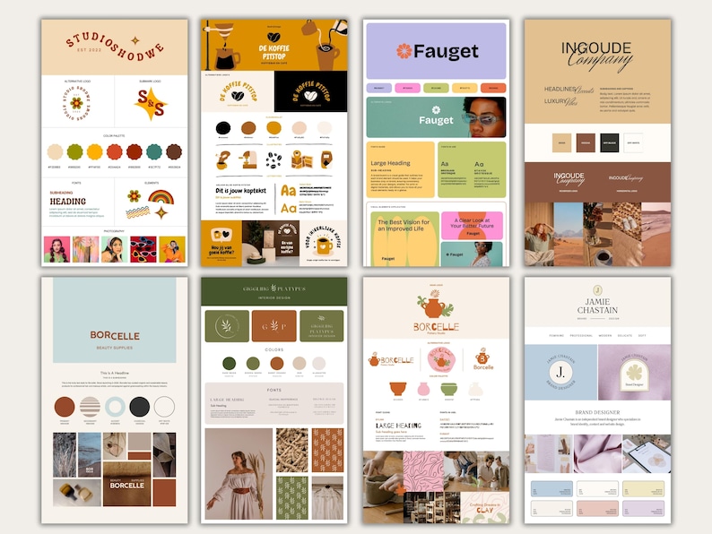 Branding Board Template DIY Branding Kit Business Package Business branding Editable Logo Design modern minimalist Mood board Color palette Brand identity Design templates Logo templates Customizable branding Professional branding Brand style guide Branding assets Visual branding Corporate identity Marketing materials Creative branding Graphic design templates Online branding Business logo Branding solutions Brand consistency style guide business styling fonts for businesses brand board bundle