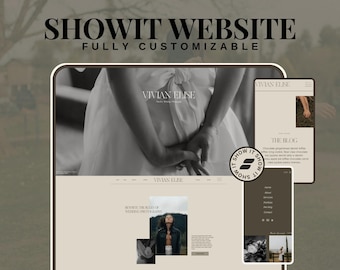Editorial Showit Website Template Photographer Elegant Design Photography Showit Template Custom Portfolio DIY Blog Website Template